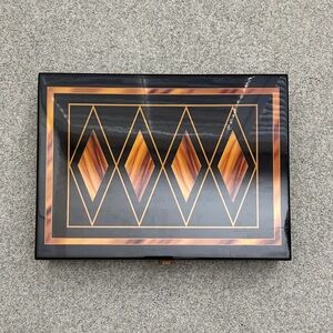 Poker Set in Geometric Patterned Box